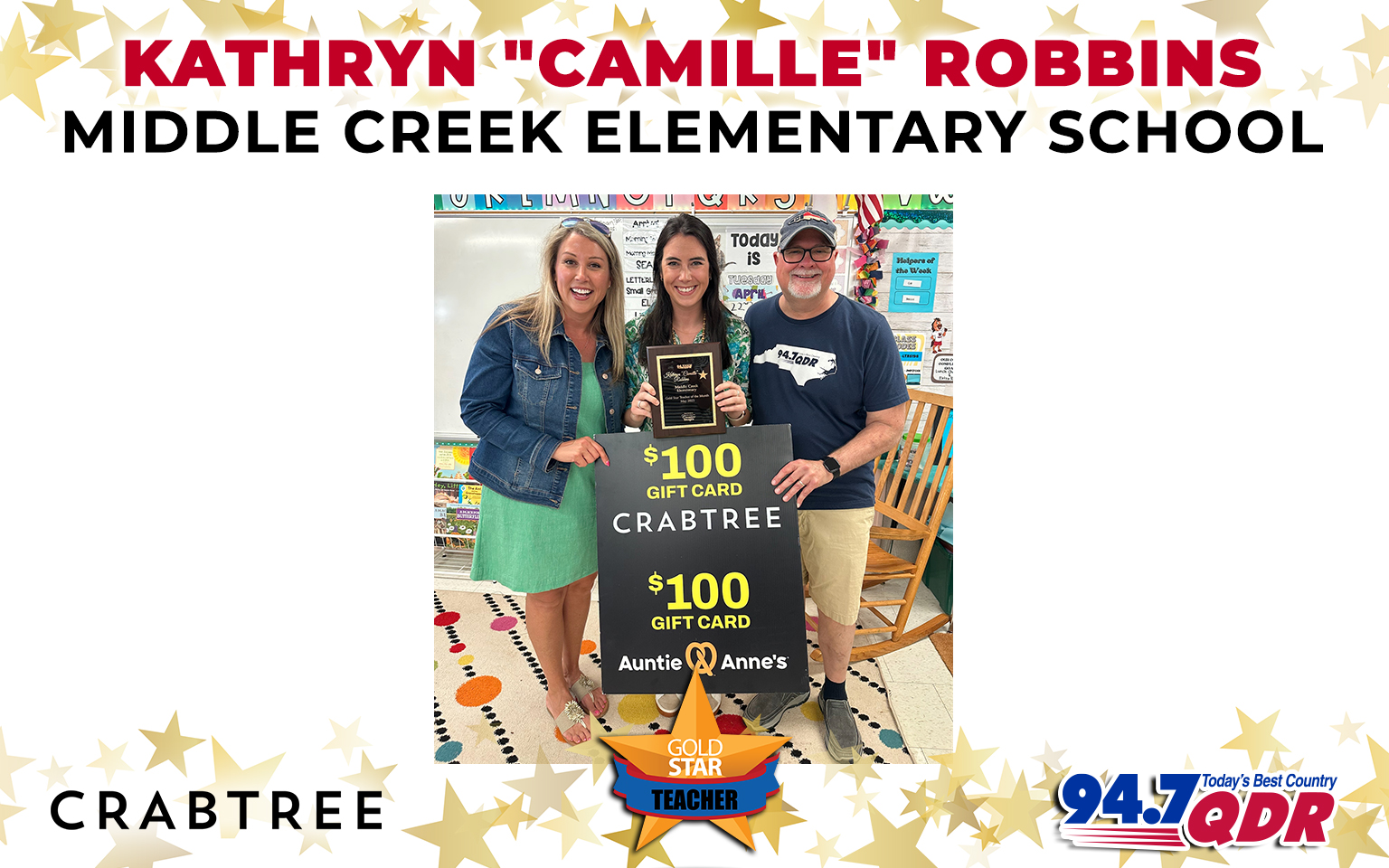 Gold Star Teacher of the Month: May 2025 – Kathryn “Camille” Robbins