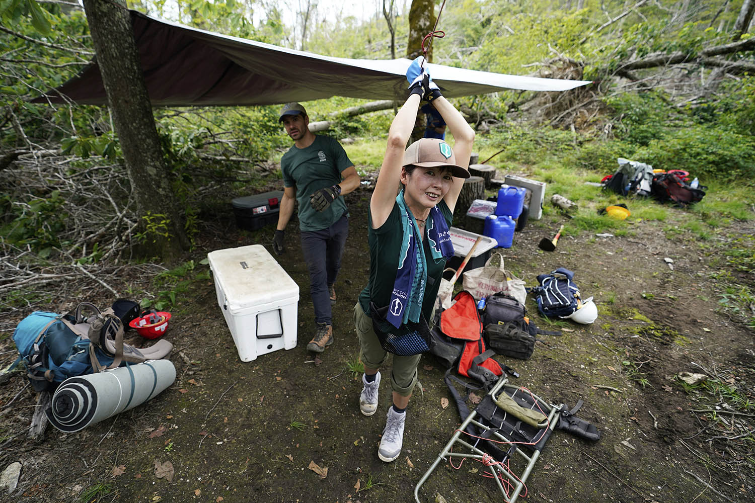 Parts of the Appalachian Trail are still damaged after Helene. Volunteers are fixing it by hand