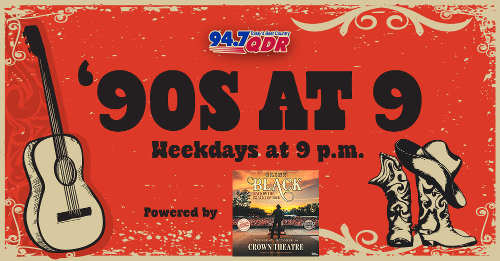 ’90s at 9, Powered by Clint Black at the Crown Theater on October 16th.