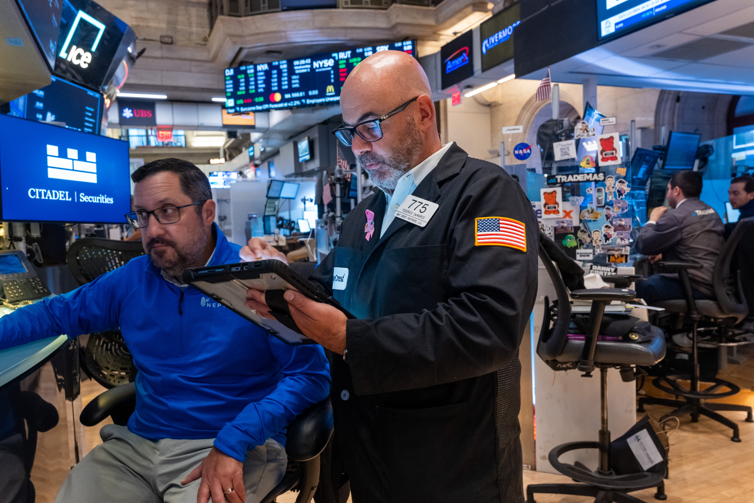 Wall Street pushes past records ahead of the opening bell as investors continue to ignore shutdown