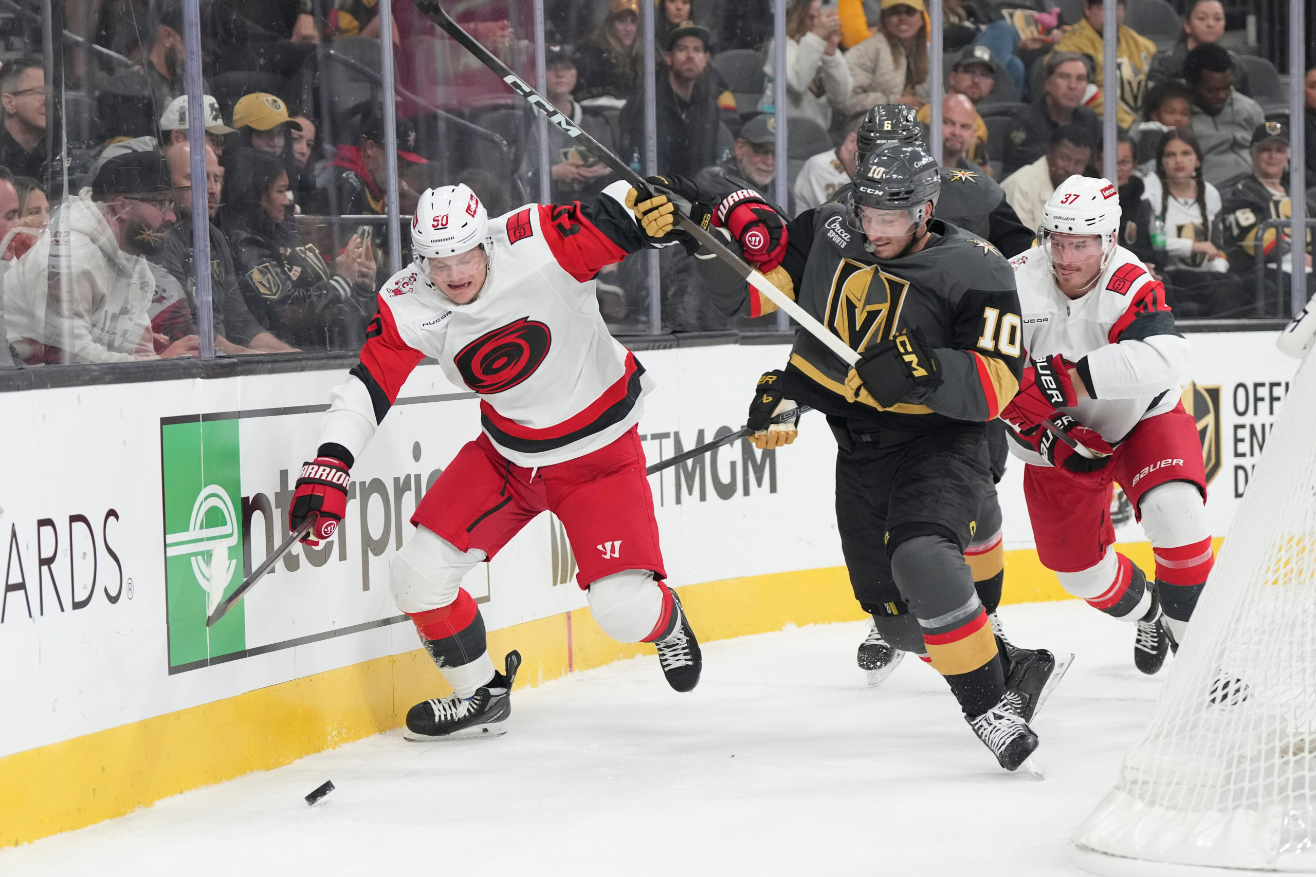 Barbashev has goal and assist as Golden Knights beat Hurricanes 4-1