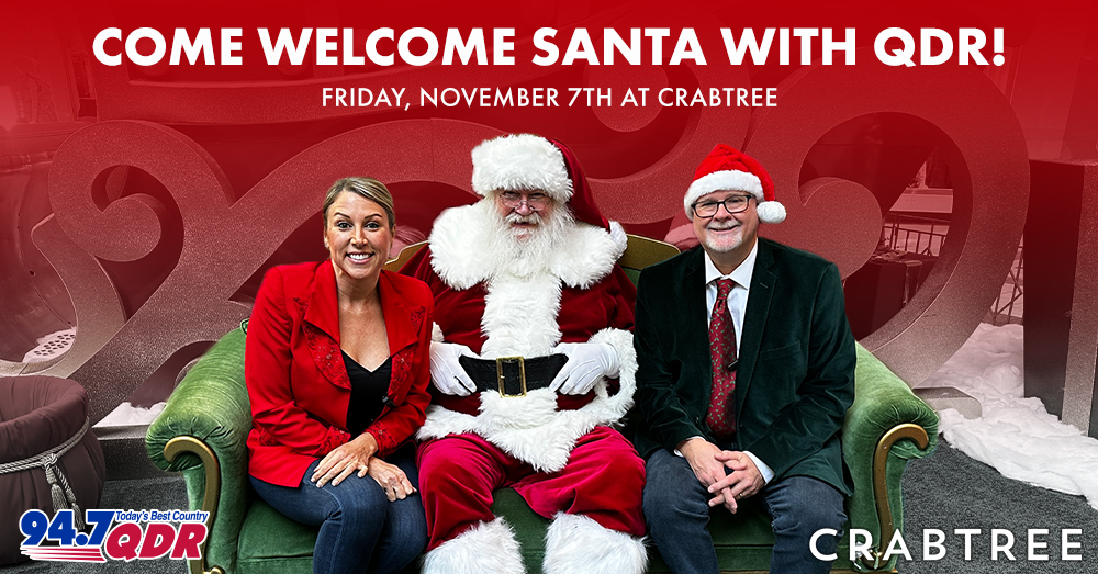 Come Welcome Santa with QDR at Crabtree!