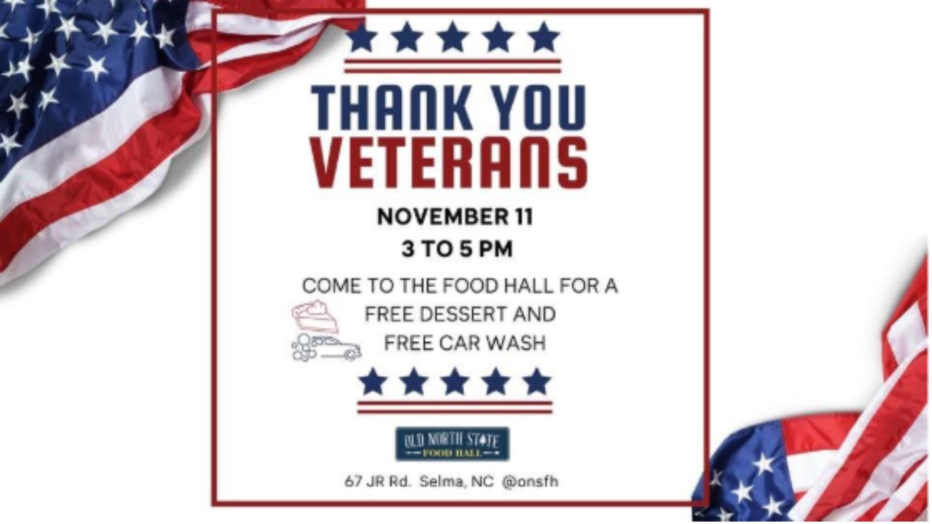 Veterans Event Kicks Off Christmas Festivities at Old North State Food Hall 