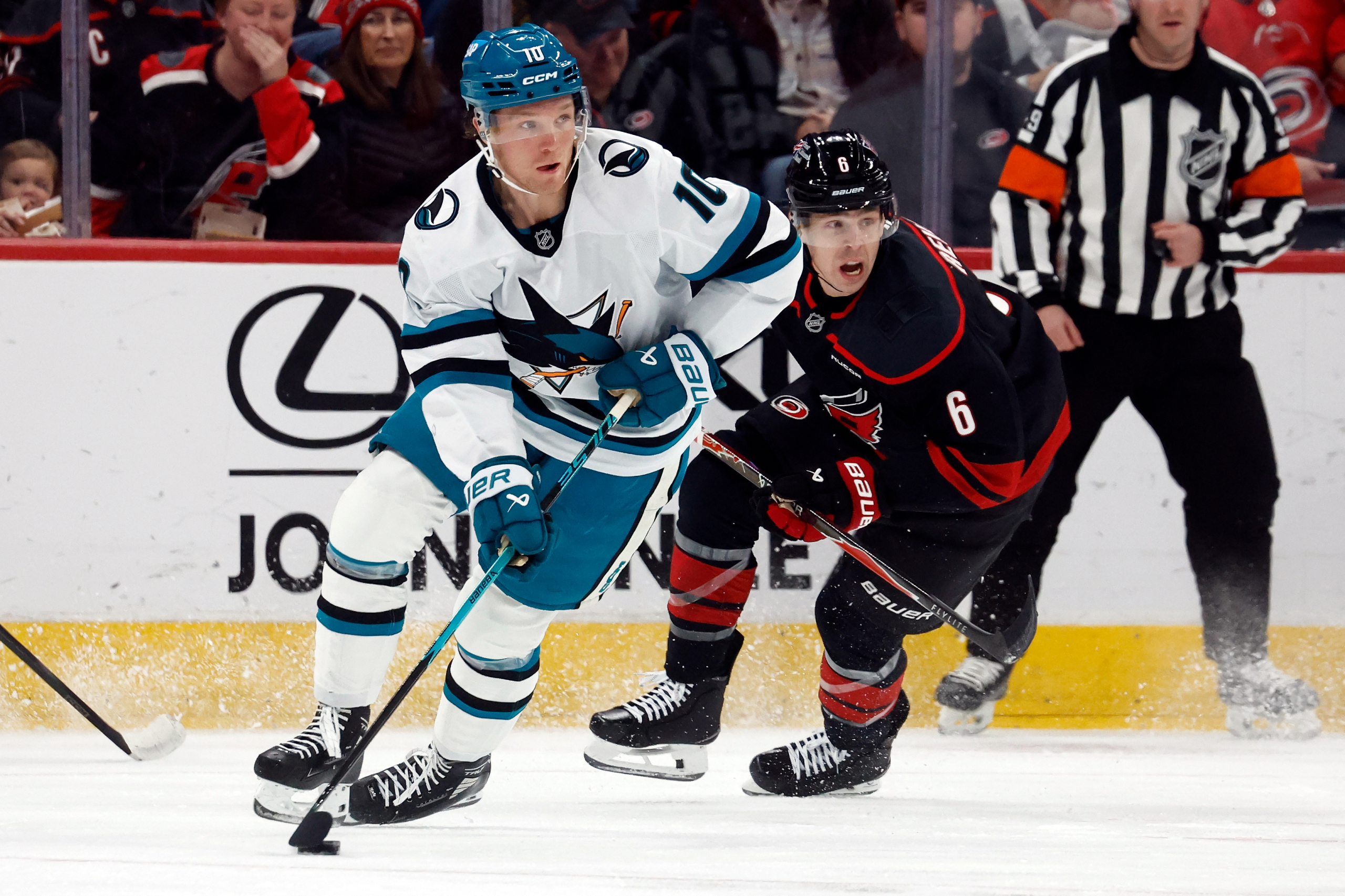 Macklin Celebrini has goal and 2 assists in the Sharks’ 4-1 win over the Hurricanes