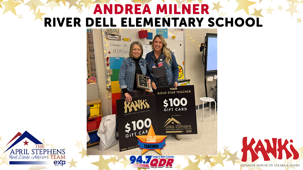 Gold Star Teacher of the Month:  Andrea Milner, December 2025