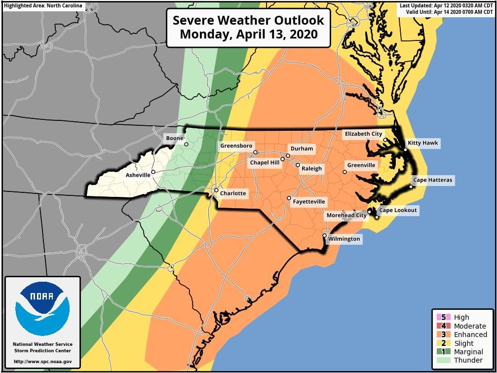 Chance For Heavy Storms Monday Morning