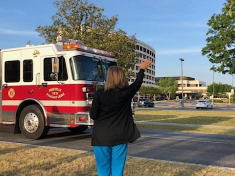 Wayne UNC Staff Cheered On By Community (PHOTO GALLERY)