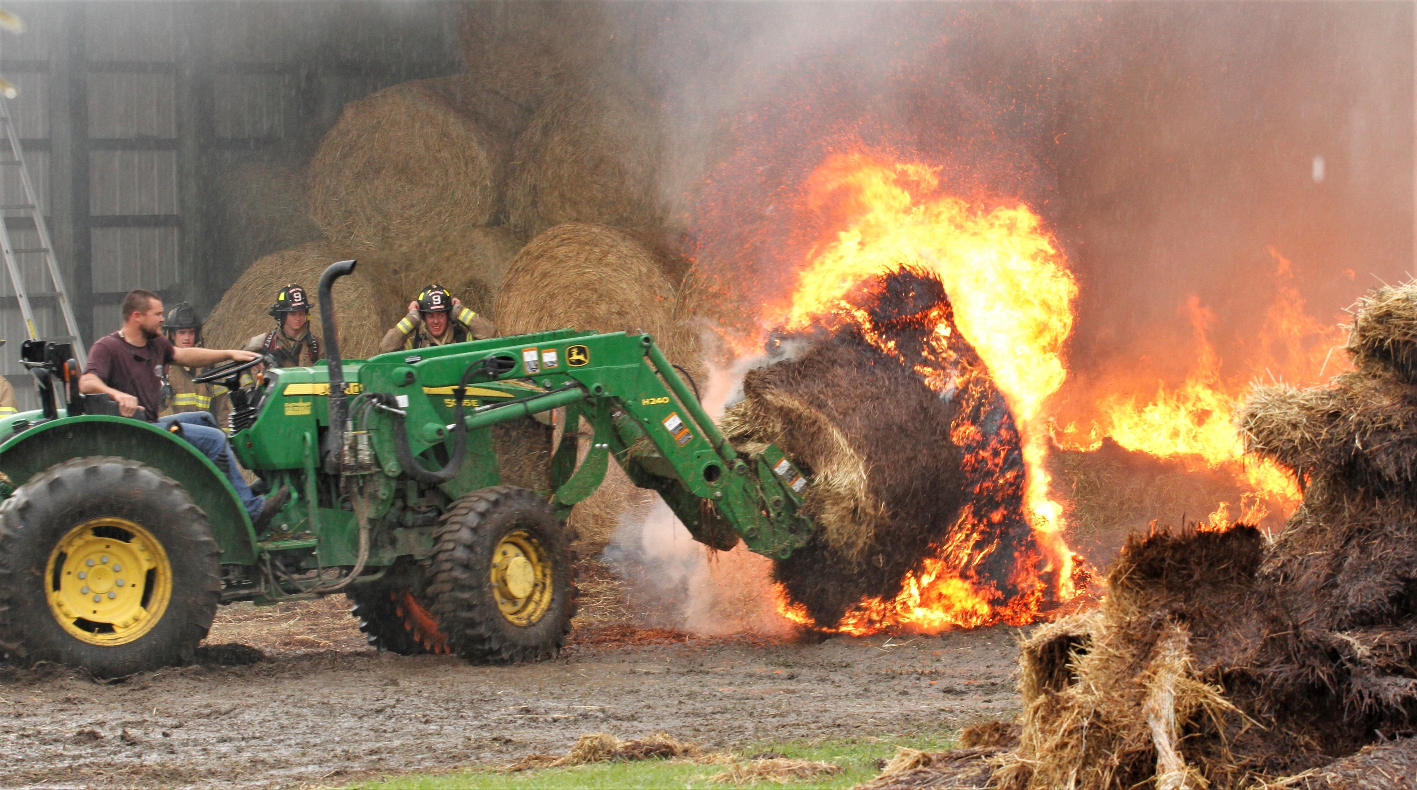 Hay Barn Fire Near Seven Springs (PHOTO GALLERY)