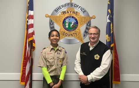 Local Scouts Deliver Care Package To Sheriff’s Office