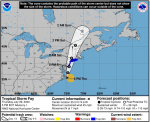 Tropical Storm Fay Forms Off NC Coast