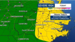 Chance For Damaging Winds, Rain & Tornadoes Saturday Afternoon