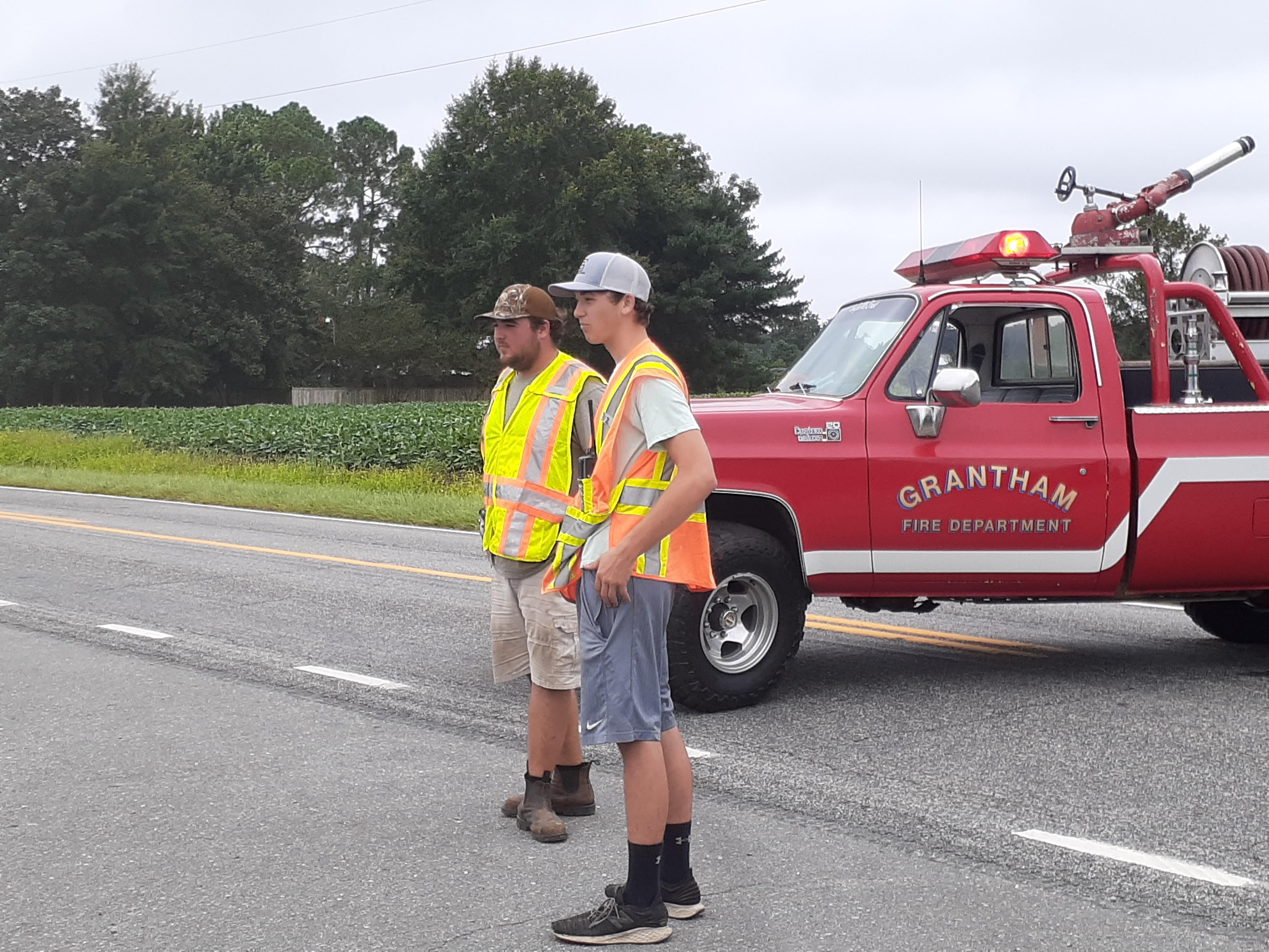 Downed Power Line Closes Grantham School Road