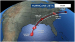 Remnants Of Hurricane Zeta To Bring Wind & Rain