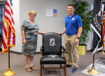 Sergeants Association Presents POW/MIA Chair To WCC