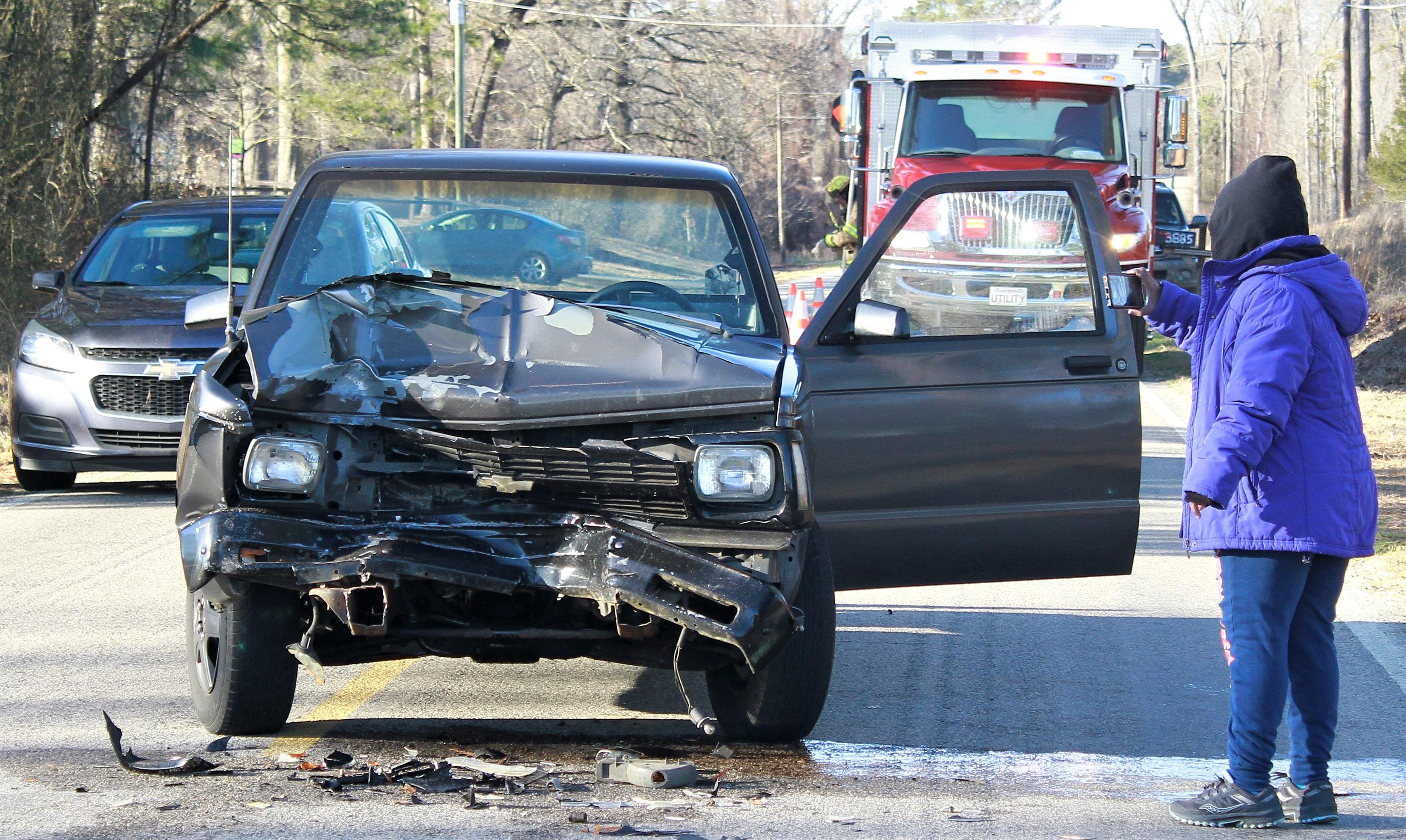 Vehicles Collide On Emmaus Church Road (PHOTOS)