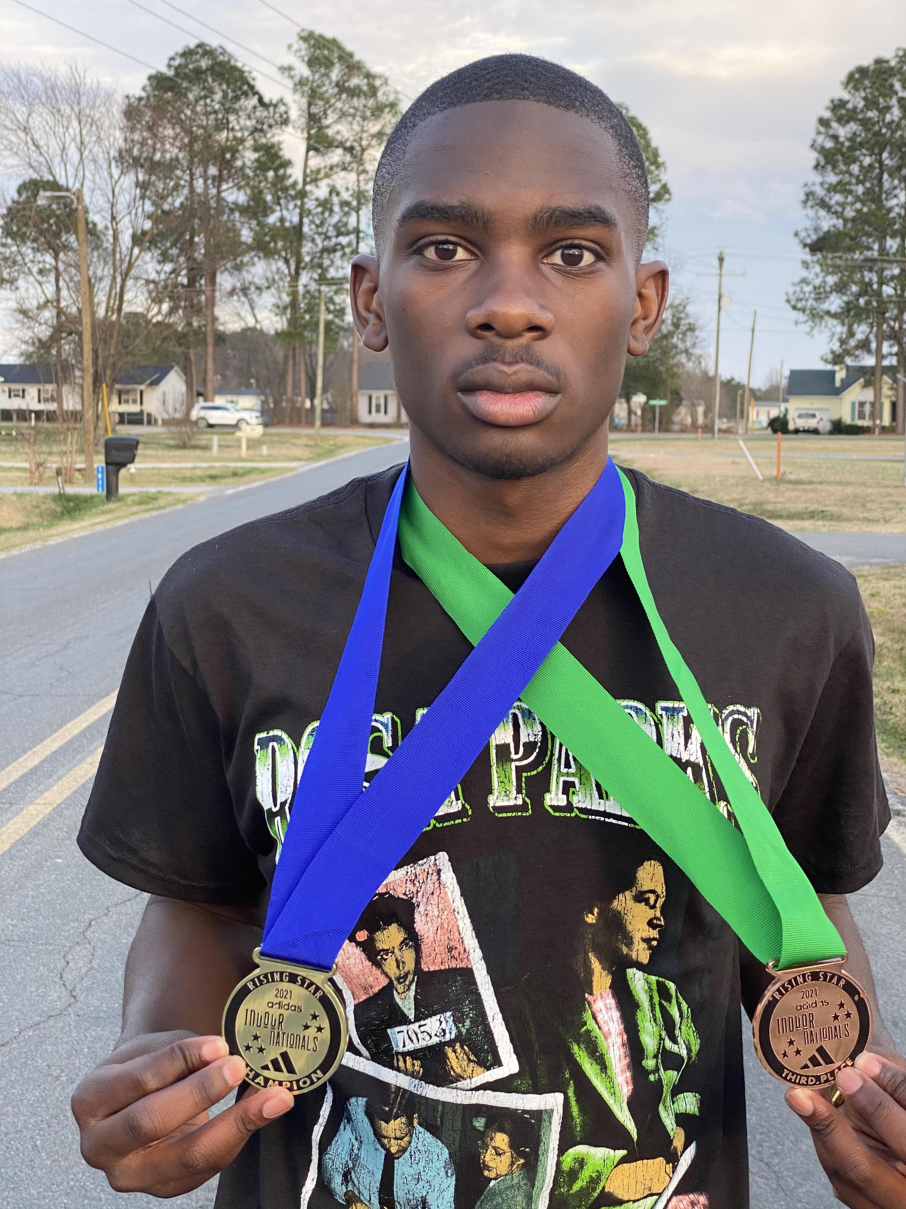 Greenwood’s Rahkeem Faison Wins Adidas Indoor Nationals Rising Stars Race