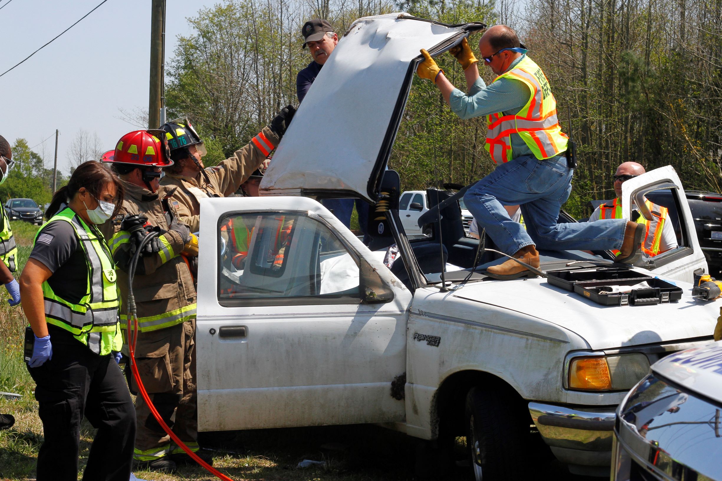 Driver Extricated After Vehicles Collide Near Dudley (PHOTO GALLERY)