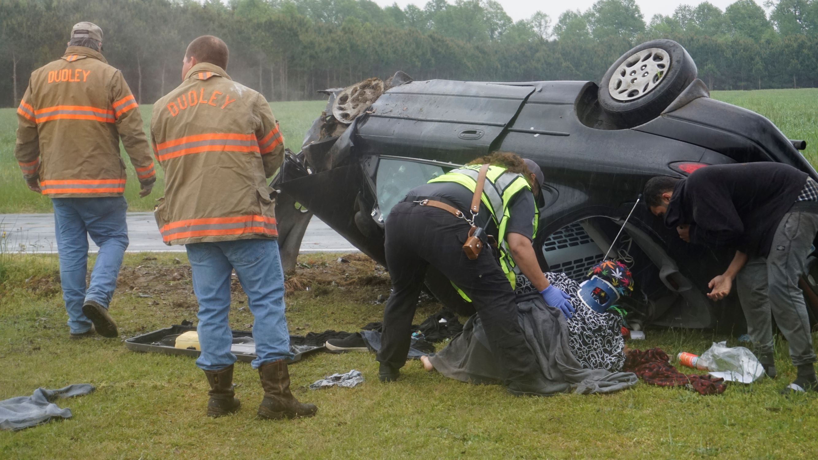 Vehicle Crash On Emmaus Church Rd. Sends Two To The Hospital (PHOTOS)