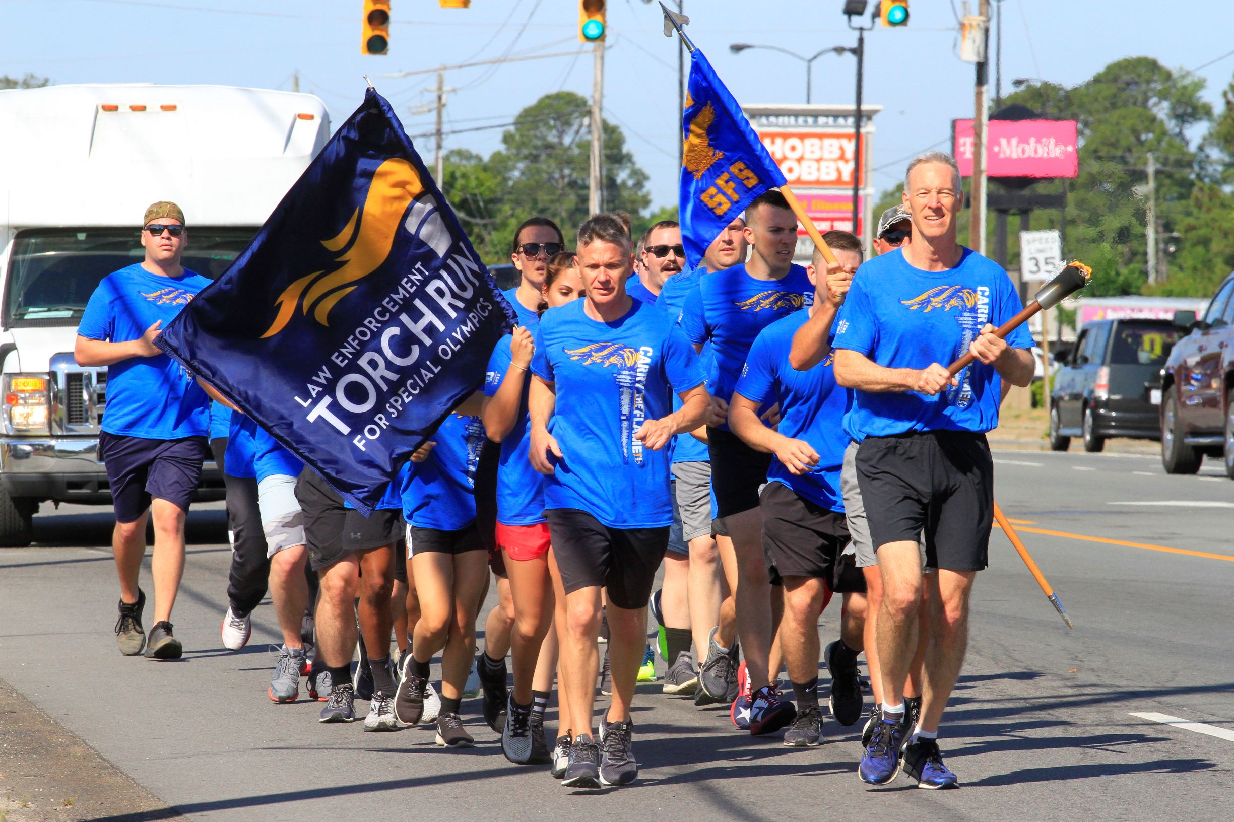 GPD, SJAFB Carry Torch For Special Olympics (PHOTO GALLERY)