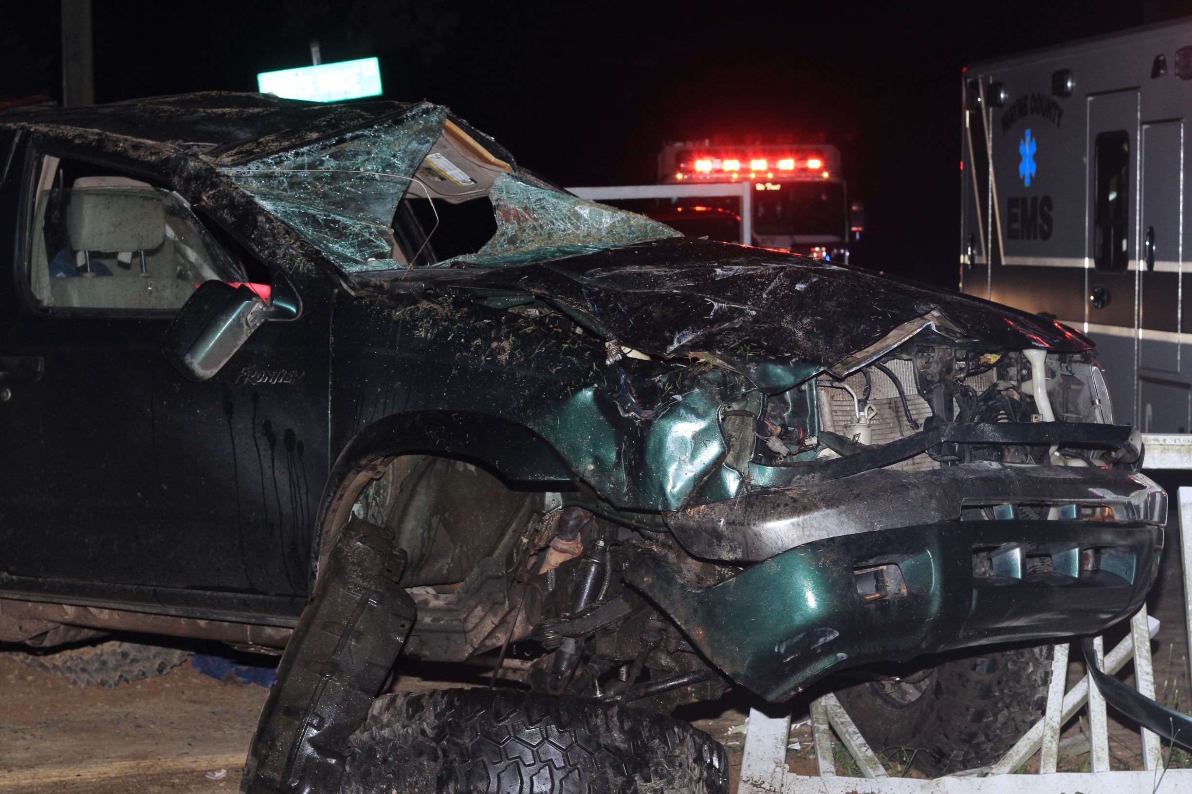 Vehicle Rolls After Avoiding Head-On Crash (PHOTOS)