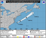 Tropical Depression Forms Off NC Coast