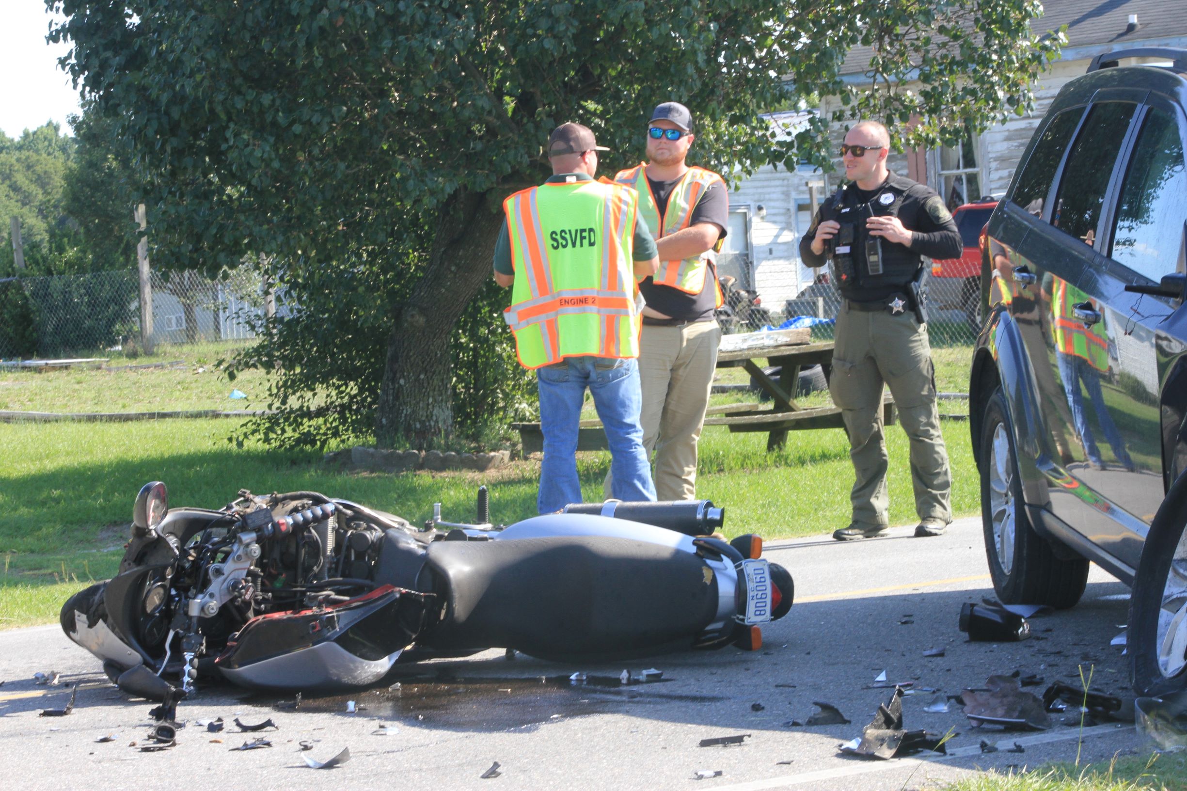 Motorcyclist Hospitalized After Crash (PHOTOS)