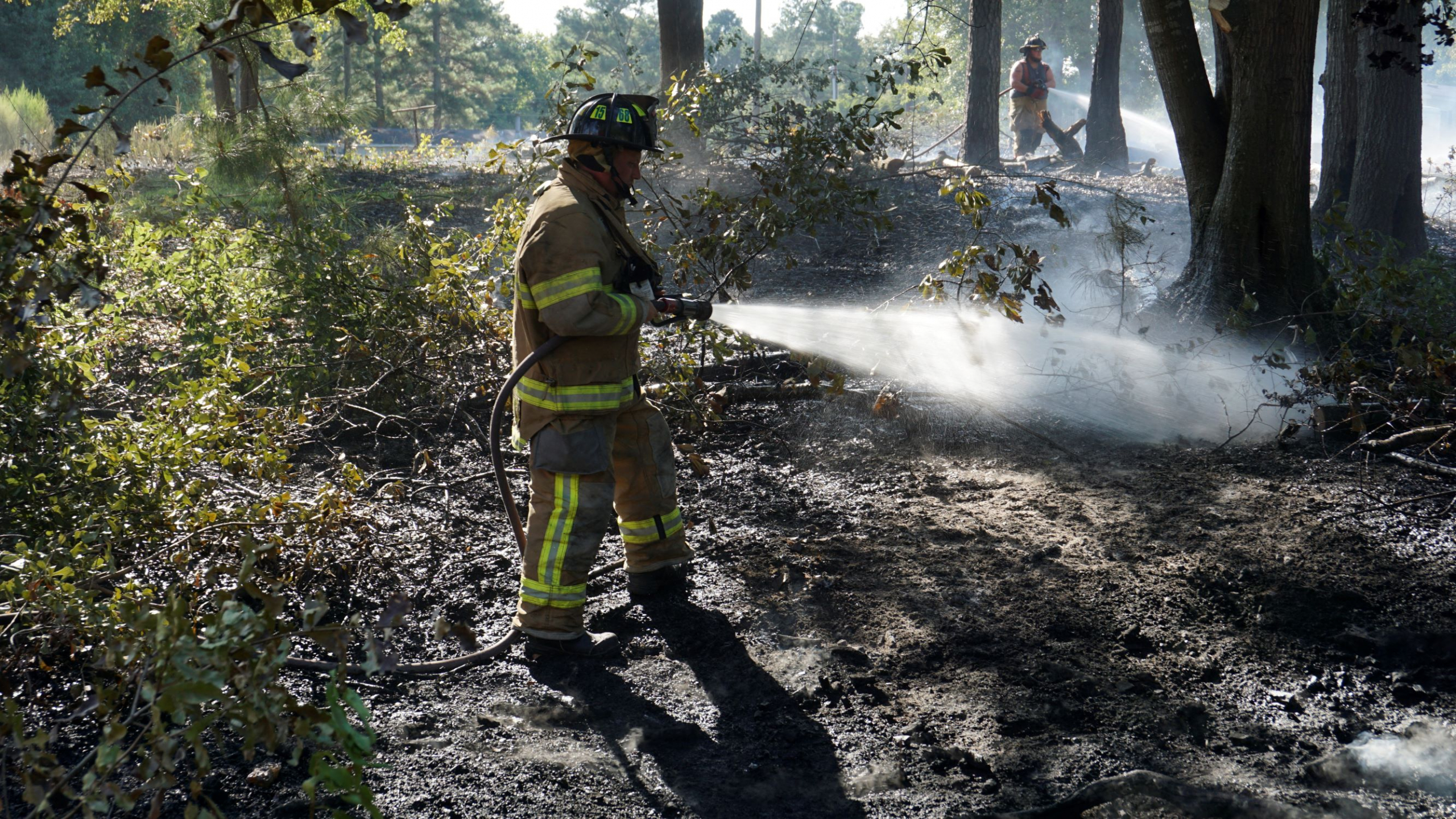 Quick Work Stops Brush Fire (PHOTO GALLERY)