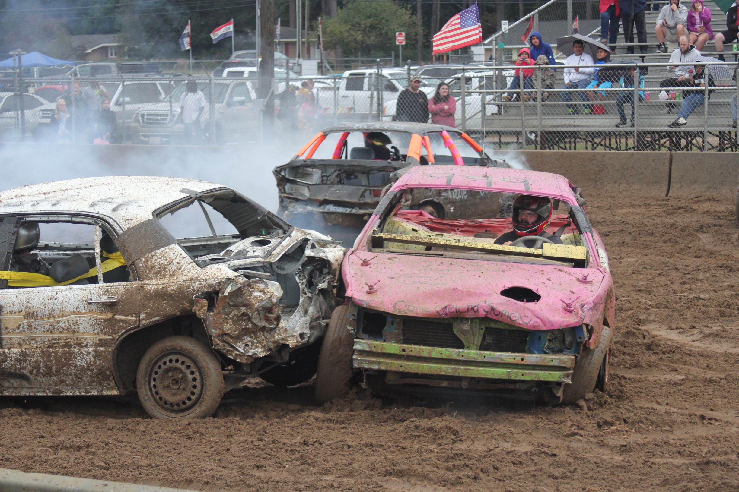 Fair’s Demolition Derby Proceeds Despite Rain (PHOTO GALLERY)