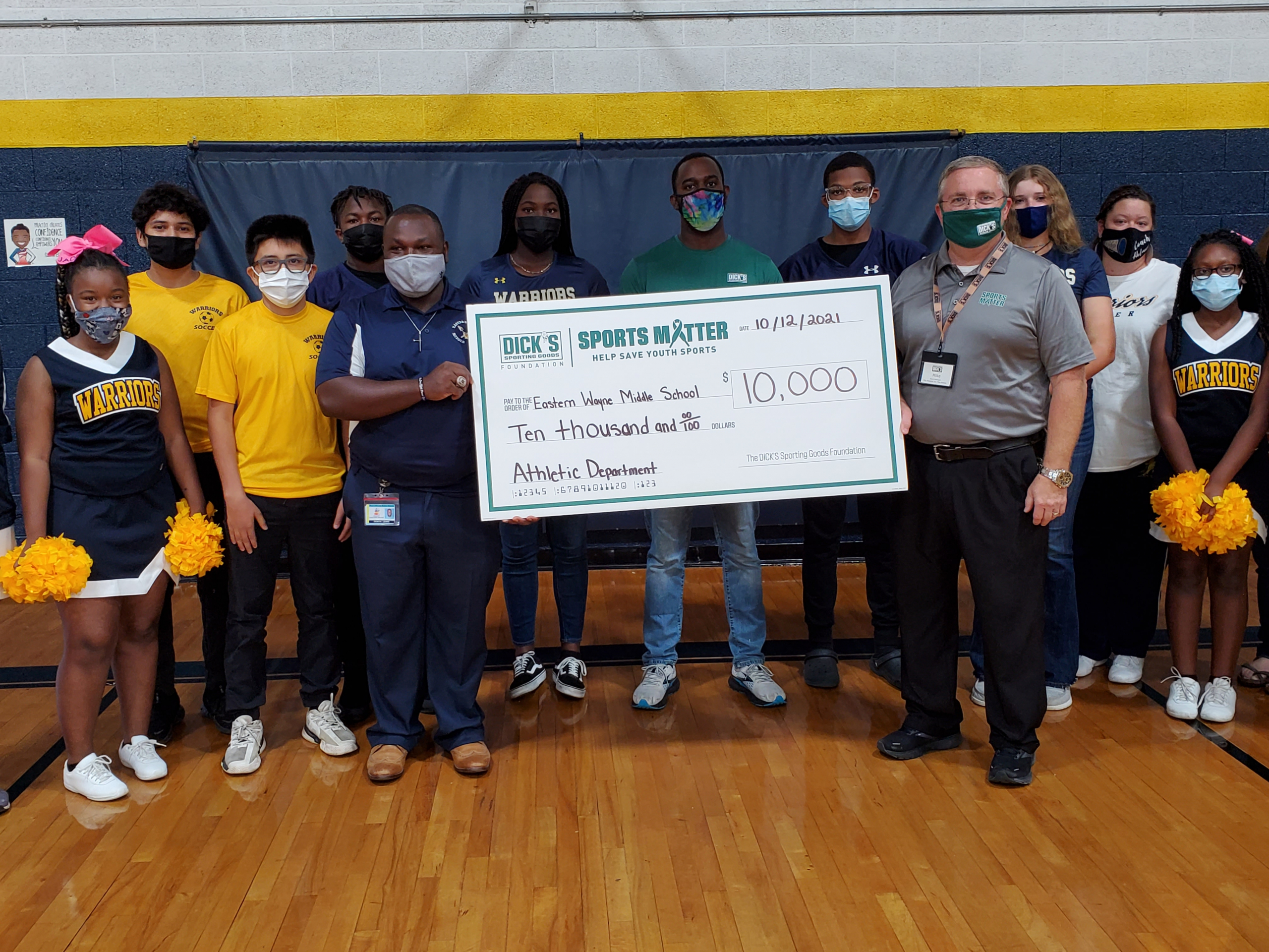 Every Little Bit Helps: Eastern Wayne Middle School Receives $10,000 Grant From Dick’s Sporting Goods