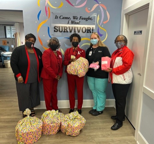 Delta Sigma Theta Sorority Makes Donation For Breast Cancer Patients