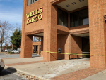 Vehicle Crashes Into Downtown Wells Fargo Bank (PHOTO)