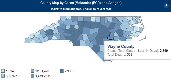 Wayne County Adds 1,600 New Cases Of COVID-19 Since Last Week