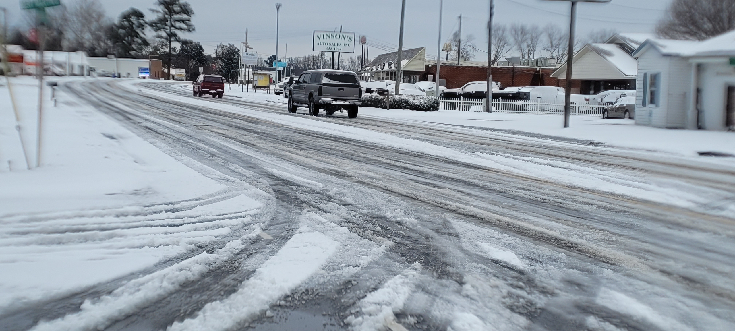 Storm Departs, Leaves Roads Treacherous