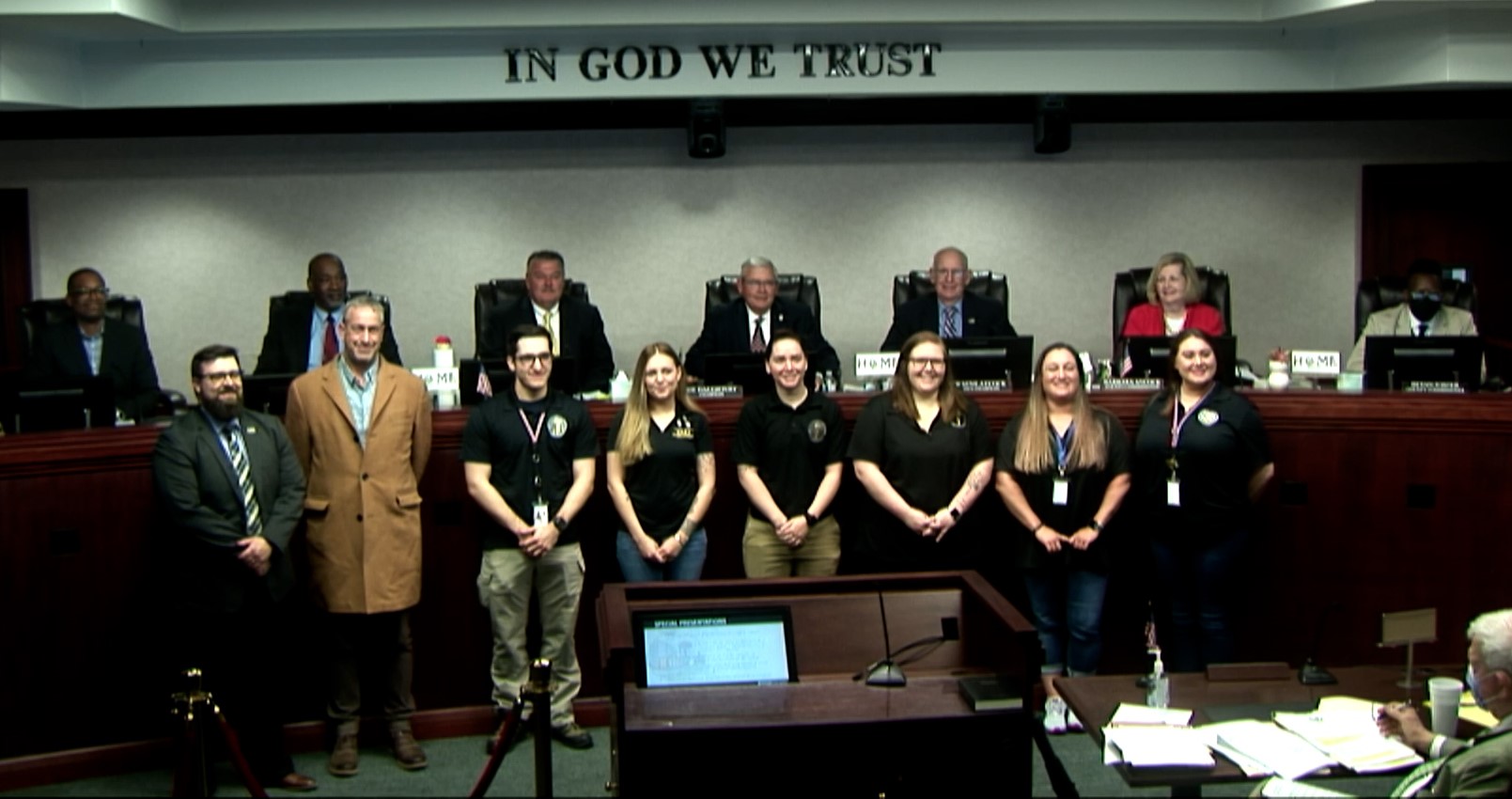 911 Operators Honored At Wayne County Commissioners Meeting