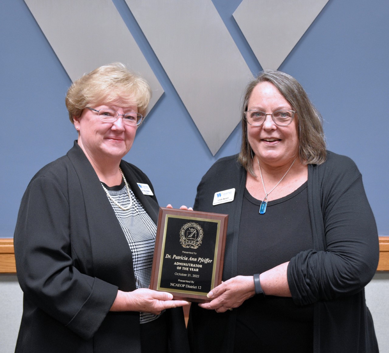 WCC President Receives Professional Organization Award