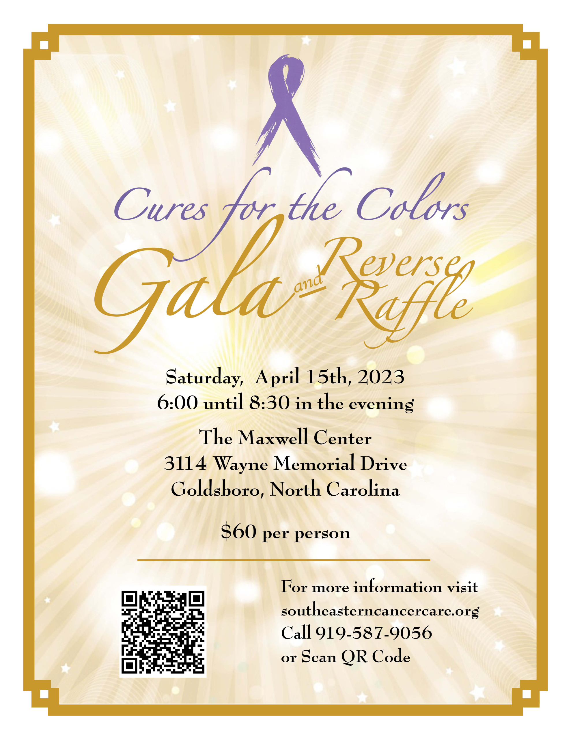 Southeastern Cancer Care’s Cures for the Colors Gala and Reverse Raffle Update