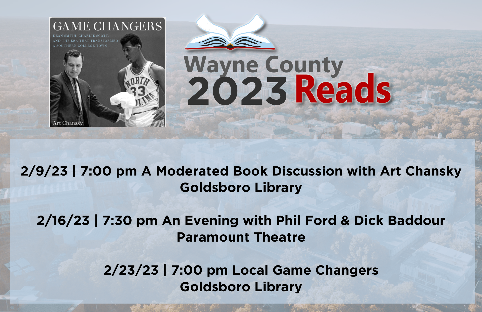 Chansky’s “Game Changers” Selected for 2023 Wayne County Reads