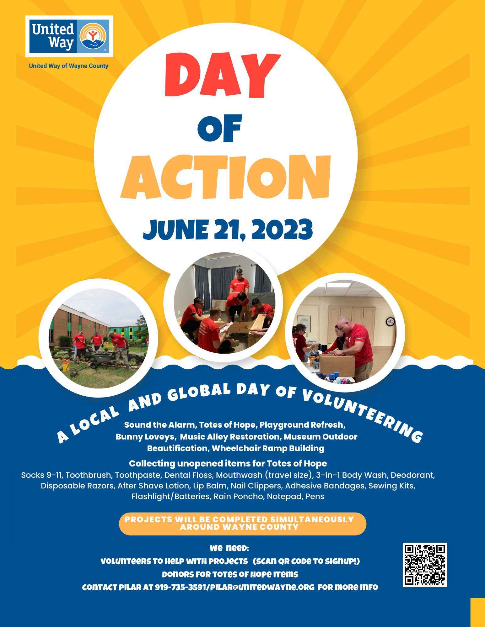 United Way of Wayne County Holds Day of Action