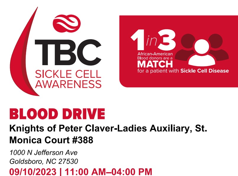 Knights of Peter Claver Ladies Auxiliary Hosting Blood Drive