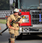 Crews respond to a Friday afternoon crash at the intersection  NC 581 Bill Lane Blvd and Arrington  Bridge  Road