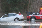 Multiple Cars Pulled From Flood Waters in Goldsboro on Monday Morning