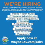 County Hiring For Multiple Positions