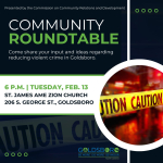 Commission on Community Relations and Development Hosting Community Roundtable