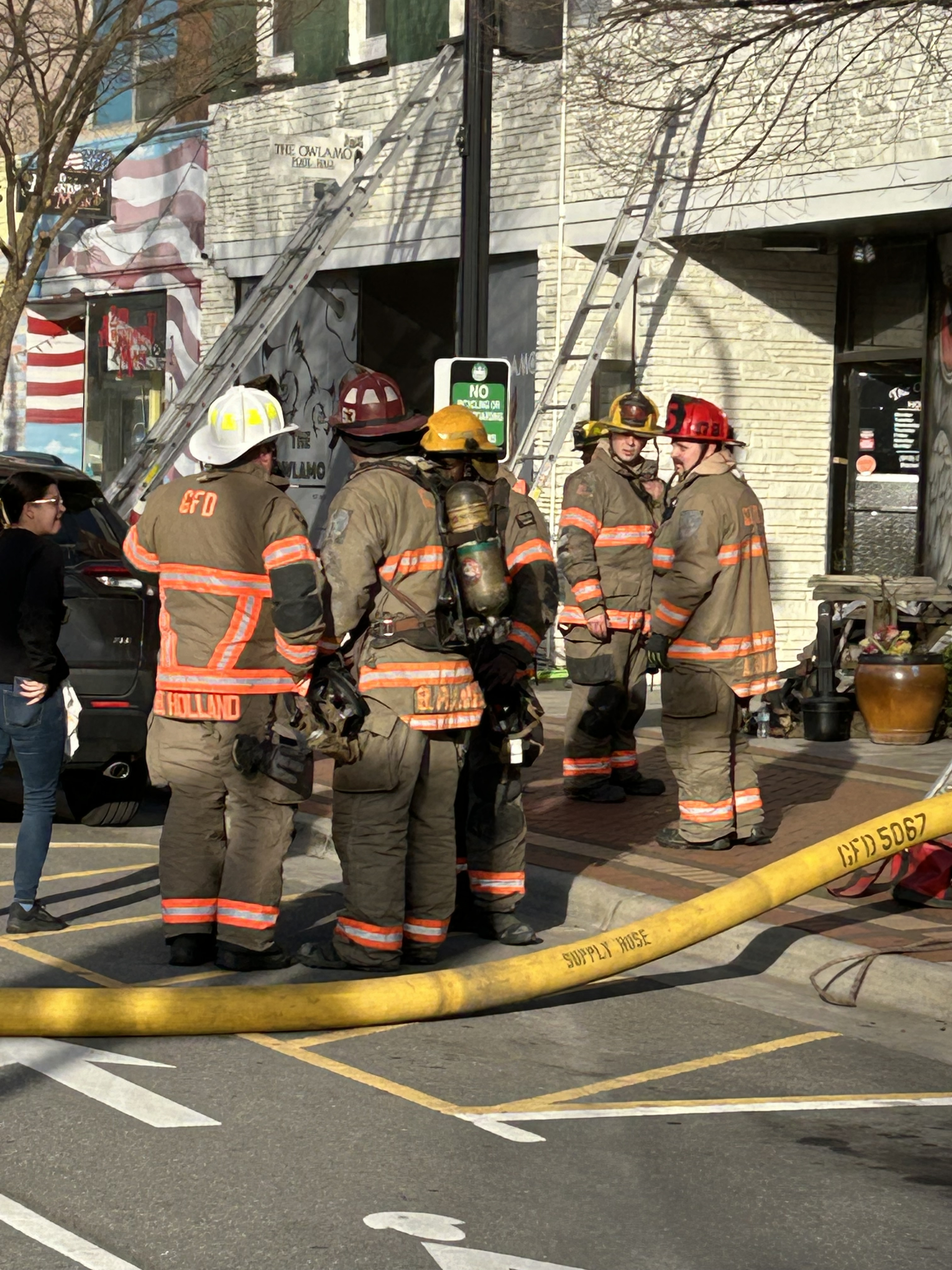 Firefighters Respond to Downtown Fire