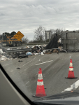 Tractor Trailer Overturns on Highway 70 Friday morning