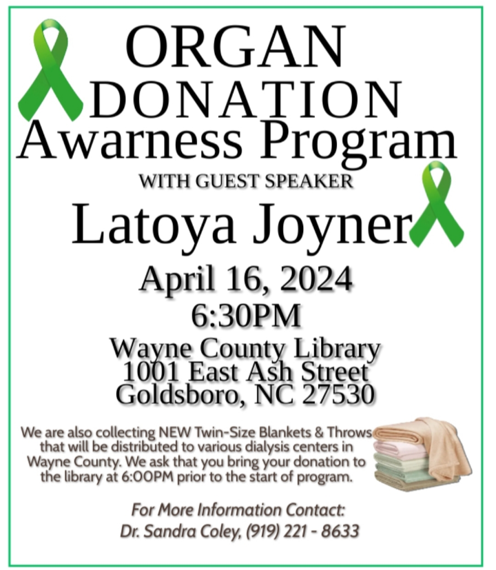 Organ Donation Awareness Program Being Held Tuesday