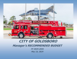 Recommended City Budget to be Presented on Monday