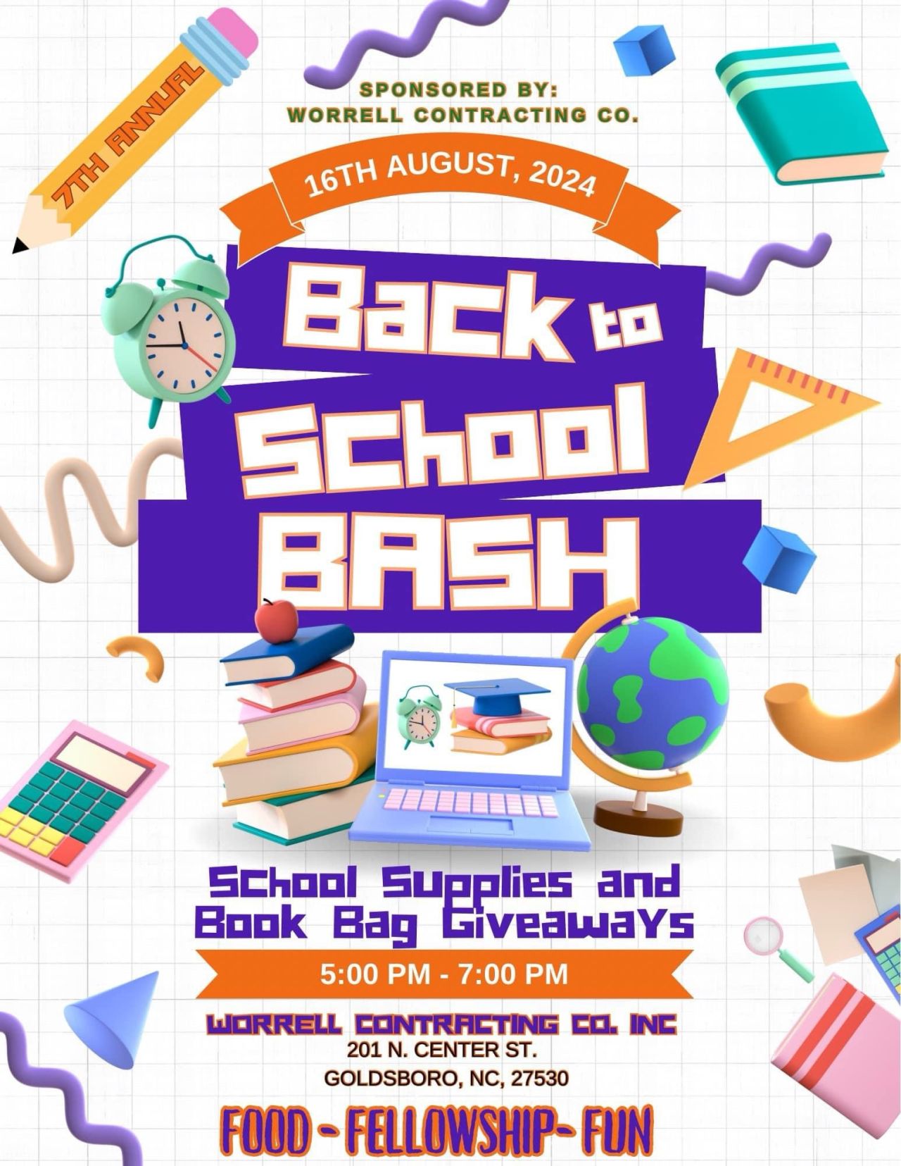 Worrell Contracting Hosting Seventh Annual Back to School Bash