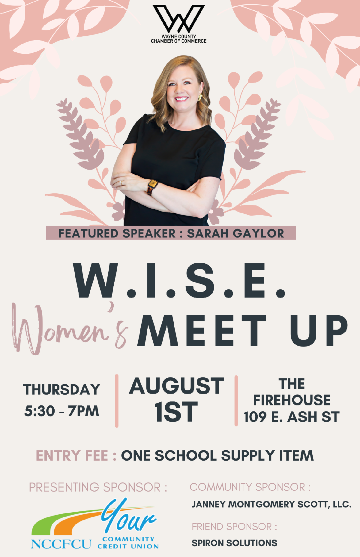 W.I.S.E Women’s Meet Up Being Held Aug. 1