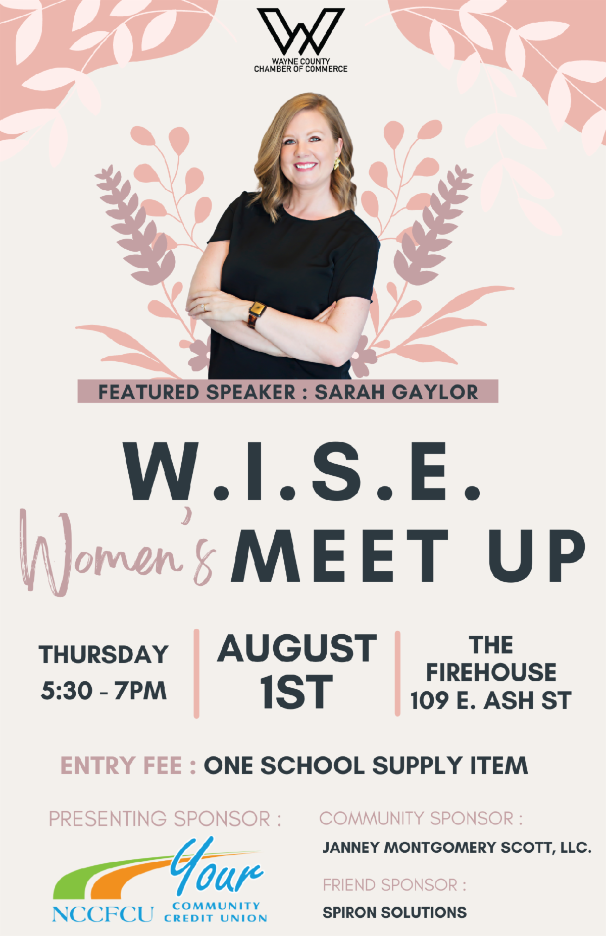 W.I.S.E Women’s Meet Up Being Held Thursday